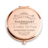 Pharmacist Appreciation Gifts for Women, Personalized Compact Mirror, Christmas Stocking Stuffers for Adult Teen, Birthday Gifts, Leaving Going Away, Thank You Gifts, Retirement Gifts for Her Female